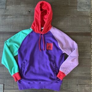 Teddy Fresh Men’s Colorblock Pullover Hoodie Sweatshirt Medium